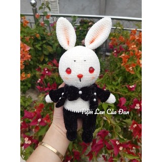 Cặp Thỏ Len handmade dễ thương~24cm