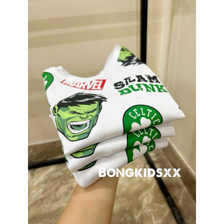 Bộ Hè Bé Trai Thun Poly HULK Cỏ 3 Lá PR