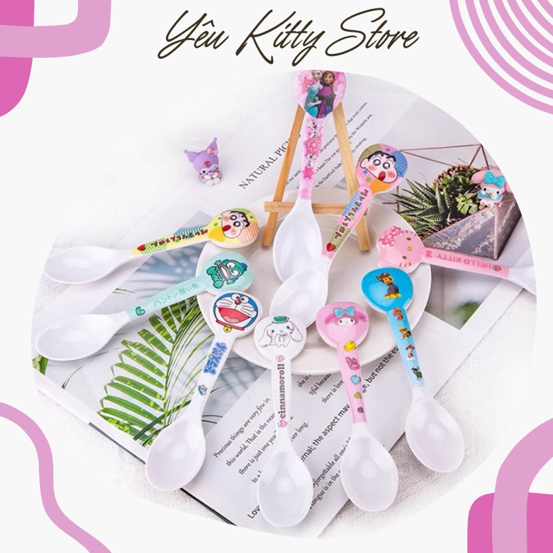 MUỖNG HELLO KITTY NHỰA MELAMINE