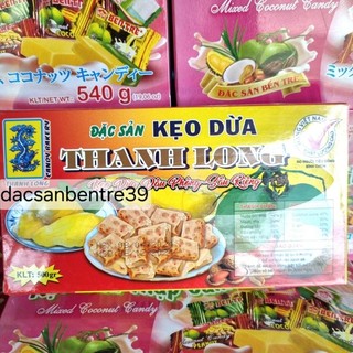 Kẹo dừa Thanh Long đậu phộng sầu riêng loại đặc biệt 500g ( gói tay )