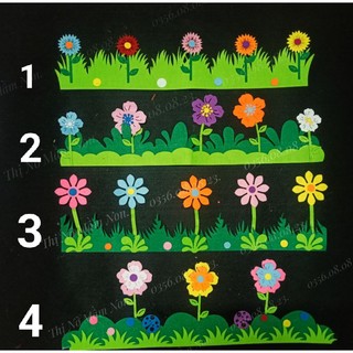 Cỏ trang trí chân tường trang trí mầm non
