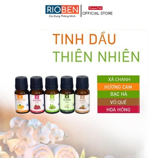 Tinh dầu thiên nhiên RIOBEN, thành phần tự nhiên nguyên chất, hương thơm dễ chịu