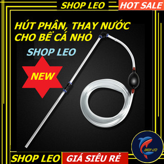 Bộ hút phân, thay nước cho bể cá nhỏ, bể mini-Bơm tay hút nước bể cá, vệ sinh nền,hút phân cá-phụ kiện thủy sinh-shopleo