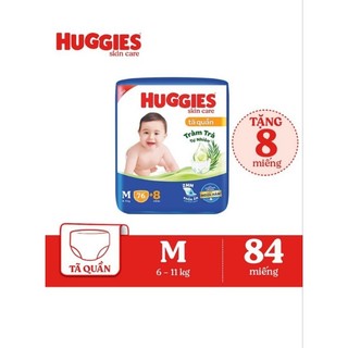 Tã/ bỉm huggies chính hãng skincare quần m74, l68,xl60,xxl54