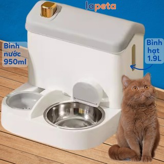 Bình nước khay hạt tự động cho chó mèo theo bộ Lapeta