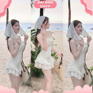Váy Nữ 2 Dây Đi Biển Jumpsuit - Chất Vải Xốp Tằm Sóng Mềm Mại , Thiết Kế Tôn Dáng Sexy mai_xinh_shop