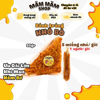Bánh tráng nướng, bánh tráng khô bò gói 95g măm măm shop