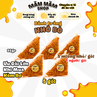 Bánh tráng nướng, bánh tráng khô bò combo 5 gói 95g măm măm shop