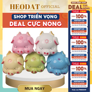 Ống heo đất tiết kiệm kiểu dáng lợn đất thiên thần có cánh má phính siêu cute, dễ thương, nhiều màu