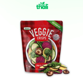 Rau củ sấy giòn vị cay DJ&A 90g - Ăn vặt văn phòng bổ sung chất xơ Healthy