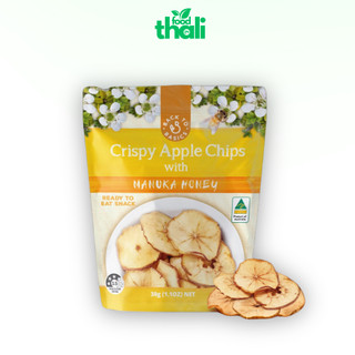 Táo cắt lát sấy tẩm mật ong Manuka DJ&A gói 30g - Snack ăn vặt văn phòng - Giảm cân healthy