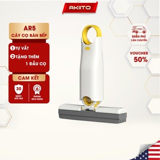 Cây Lau Đa Năng Tự Vắt Thông Minh, Chổi Lau Bàn Bếp Mini Lau Phòng Tắm Kính Xe Hơi Bóp Tay Tiện Dụng AKIITO AR5