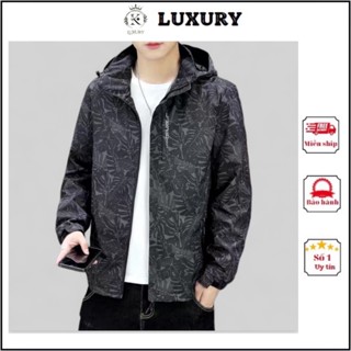Áo Khoác Gió Nam Nữ INDOCHI In Họa Tiết Cao Cấp 2 Lớp, Chất Liệu Gió Tráng Bạc Chống Nước Và Cản Gió