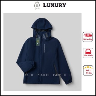 Áo Khoác Gió Nam Nữ INDOCHI Có Mũ Cao Cấp 2 Lớp, Chất Liệu Gió Tráng Bạc Chống Nước Và Cản Gió