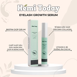 Tinh chất dưỡng mi hemi today, giúp mi mọc dài dày tự nhiên, phục hồi và ngăn ngừa rụng mi