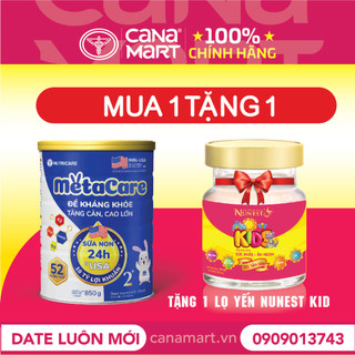Sữa bột Nutricare MetaCare 2+ đề kháng khỏe, tăng cân, cao lớn
