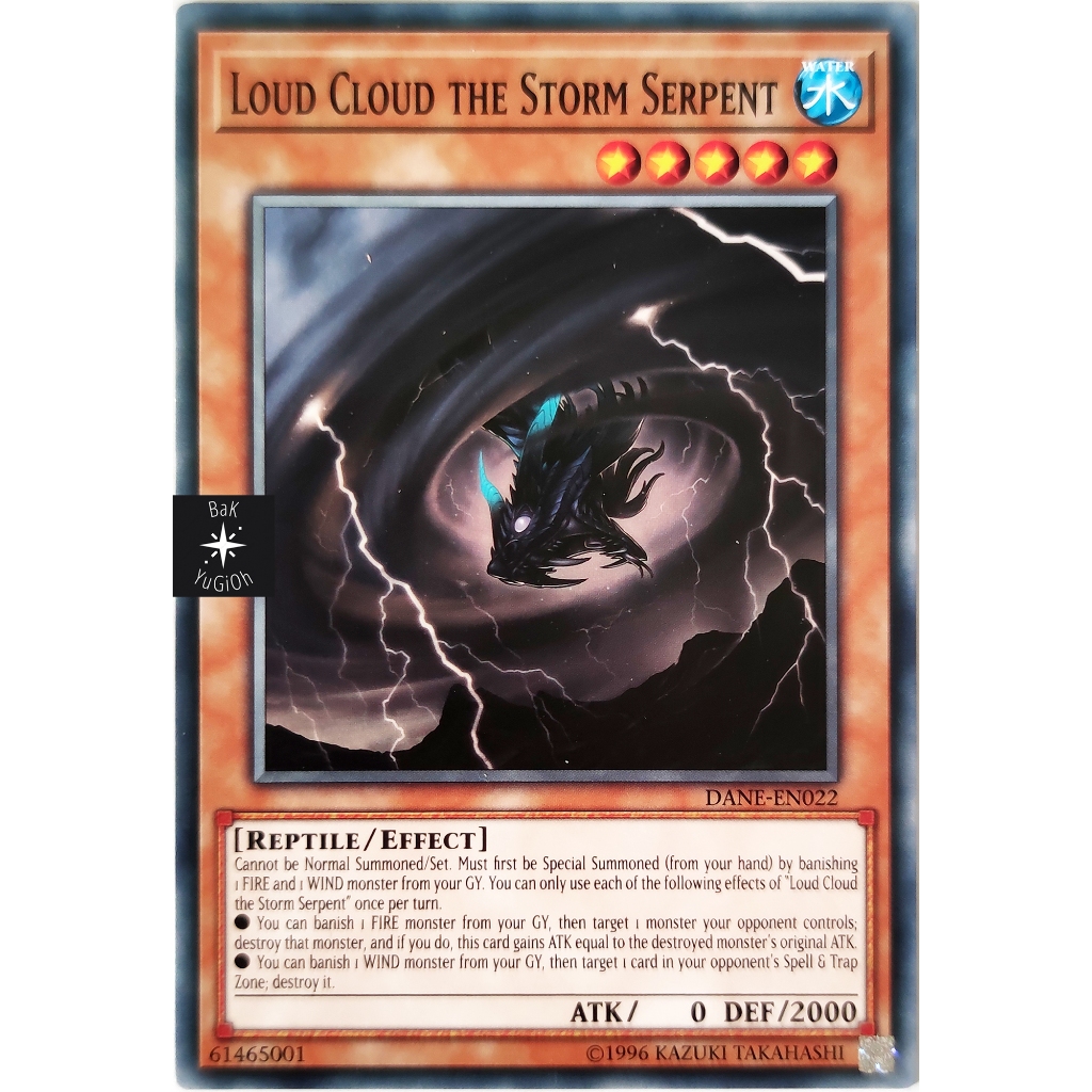 [BaK Yu-Gi-Oh] [Thẻ Bài Chính Hãng] Loud Cloud the Storm Serpent |EN| Common