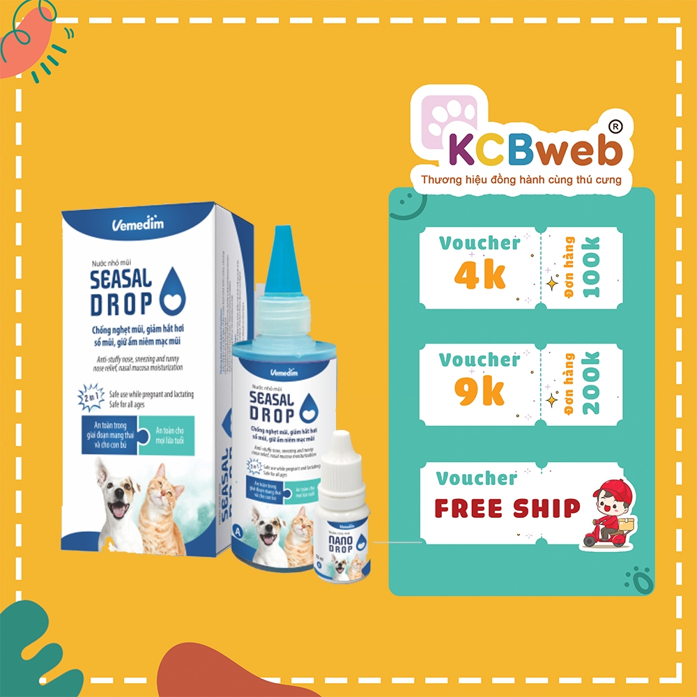 Nước nhỏ mũi Seasal Drop cho thú cưng