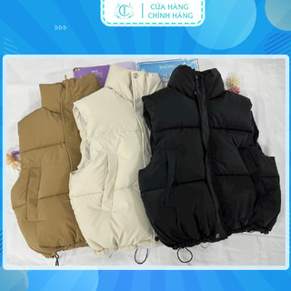 Áo phao , ghile phao,  gile nữ ,gile croptop không mũ sang chảnh, áo gile phao siêu nhẹ dáng ngắn ,trẻ trung dễ phối đồ