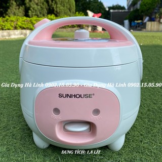 Nồi cơm điện 1.8L Sunhouse SHD8607W, Công suất 700W, sản xuất tại Việt Nam, Bảo hành 12 tháng