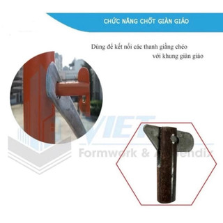 Chốt giàn giáo, chốt khoá chéo giàn giáo đảm bảo an toàn lao động