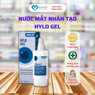 Dung dịch nhỏ mắt hylo gel giúp dịu mắt, giảm khô mắt nhập khẩu đức dung tích 10ml
