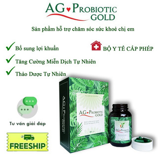 AG PROBIOTIC GOLD DỨT ĐIỂM KHÍ HƯ -HUYẾT TRẮNG ,VIÊM, KHÔ RÁT,KHÓ CHỊU,ĐAU NGỨA CẢI THIỆN NỘI TIẾT TỐ