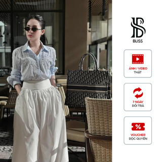 Bliss Shop - Áo sơ mi đính đá phong cách Hàn Quốc, Áo sơ mi thanh lịch Hàn FREESIZE - A69