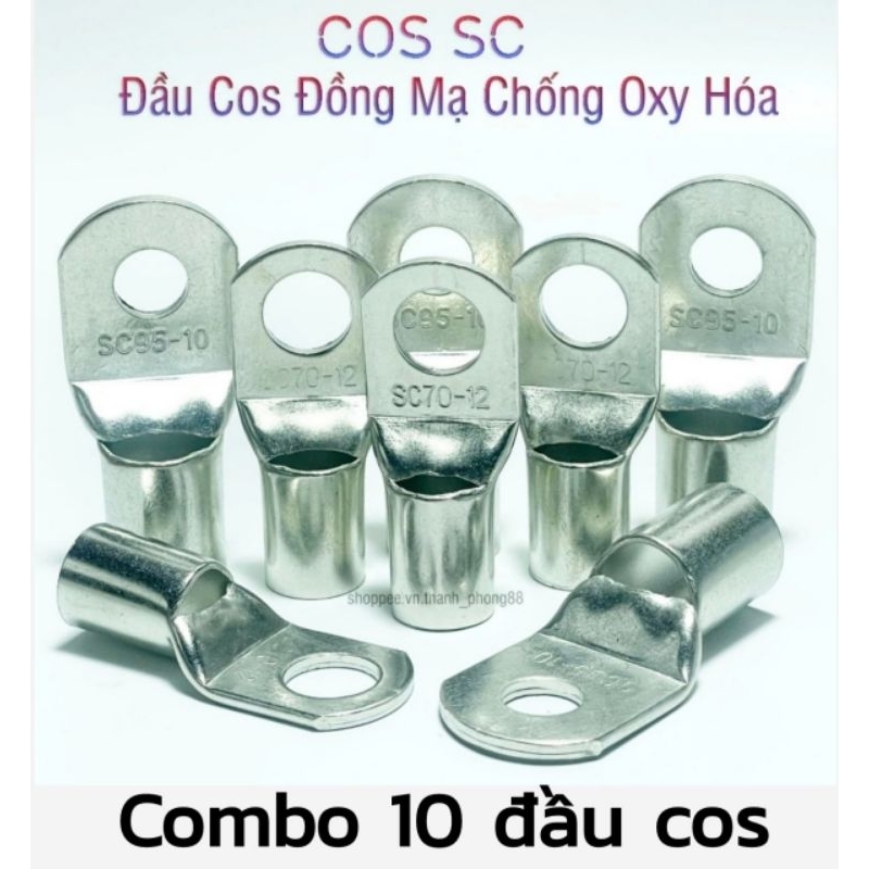 COMBO 10 ĐẦU COS ĐỒNG MẠ KẼM