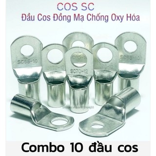 Combo 10 đầu cos đồng mạ kẽm