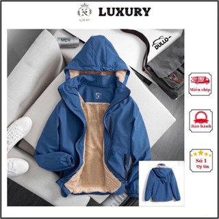 Áo Khoác Gió Nam Nữ Lót Lông  INDOCHI Cao Cấp 2 Lớp, Chất Liệu Gió Tráng Bạc Chống Nước Và Cản Gió