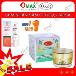 KEM ROSA NHÂN SÂM ĐỎ - ROSA INTENSIVE WHITE GINSENG REFINING CREAM 20G (ROSA CHÍNH HÃNG)