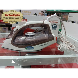 Bàn là hơi nước Sunhouse SHD2066, Công suất 2200W, Mặt bàn là phủ chống dính Ceramic, Bảo hành 12 tháng