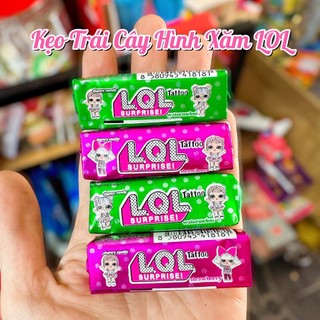 Lẻ 🍭 kẹo trái cây hình xăm lql🍭