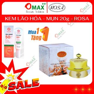 KEM ROSA ( đài loan ) CHỐNG LÃO HOÁ UV/30 ANTI-AGING WHITENING CREAM 20G - CHỐNG LÃO HOÁ - CHỐNG NHĂN