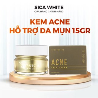Kem mụn ance sica white 15g, hỗ trợ mụn, sáng da, mờ thâm, ngăn ngừa sẹo mụn - sica white