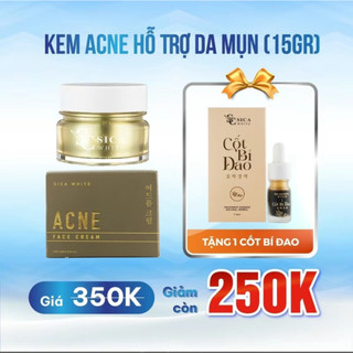 Combo mụn sica white kem acne 15g giải quyết mụn thâm - sica white