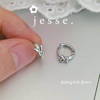 1 chiếc khuyên tai vòng Búm đường kính 8mm