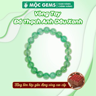 Vòng Tay Đá Thạch Anh Dâu Xanh Mộc Gems Biểu Tượng Của Niềm Tin Và Sự May Mắn