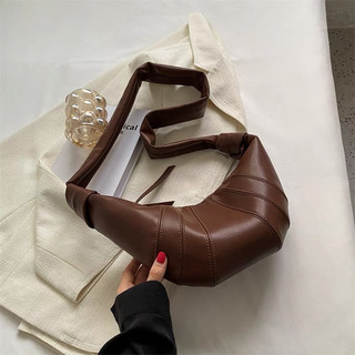 OJOSH - Túi da crossbody Croissant Bag