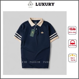 Áo Polo Nam INDOCHI Vải Cá Sấu Cotton Cao Cấp Ngắn Tay Sang Trọng Và Thanh Lịch PL022