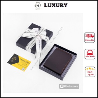 K LUXURY LEATHER- Ví Nam Mini Da Thật, Bóp Da Nam Cao Cấp Thiết Kế Nhỏ Gọn và Trẻ Trung Bảo Hành 12 tháng KT0018 Nâu
