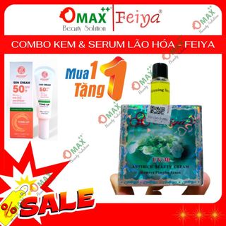 Kem dưỡng chống lão hóa FEIYA Antirich Beauty Cream - 30g & Serum Feiya Whitening EGF 5ml