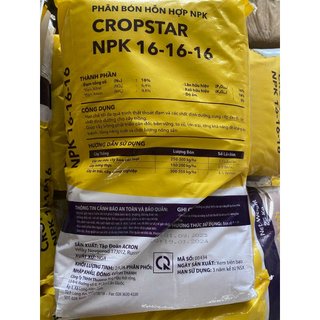 Phân bón hỗn hợp npk cropstar npk 16-16-16 vĩnh thạnh