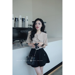 Áo be tiêu cổ lá C'est lavie