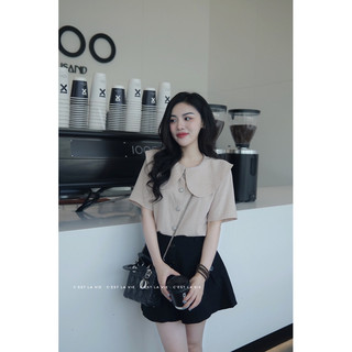 Áo be tiêu cổ lá C'est lavie