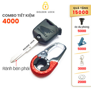 Vỏ remote phôi chìa khóa xe AirBlade SH việt + móc khóa Omuda