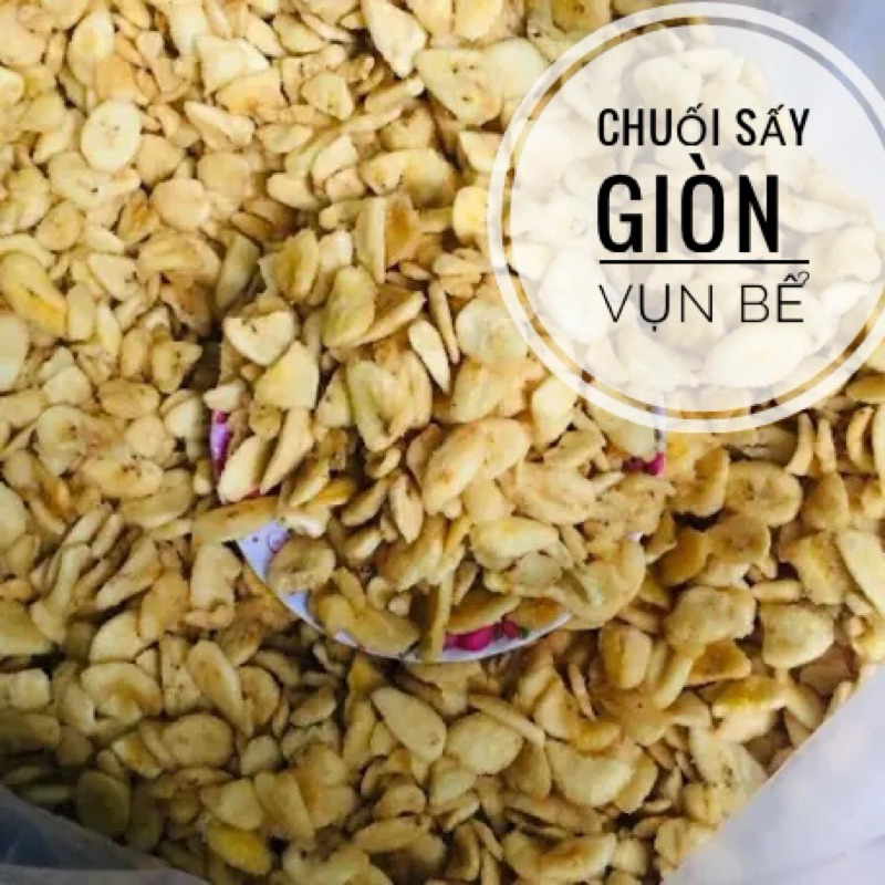 500g Chuối Sấy Giòn Vụn Bể
