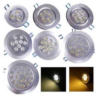 đèn led mắt ếch gắn trần 1w 3w 5w 7w 9w 12w có sáng trắng có sáng vàng