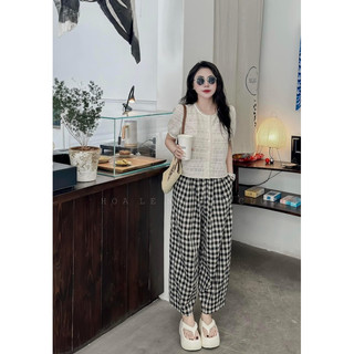 Áo sơmi ren lỗ cổ tròn